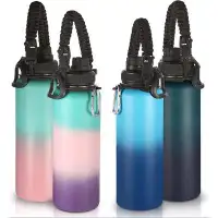 Orchids Aquae 40 OZ Vacuum Insulated Stainless Steel Water Bottle