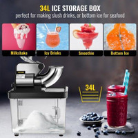 NEW 110V COMMERCIAL ICE CRUSHER SHAVED ICE MACHINE S1185