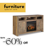 TV stand and fireplace on Sale !!