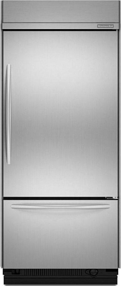 Kitchen Aid KBRC36FTS 36 Bottom Mount Built In Fridge 20.5 cu. ft. Right Hand Door Swing Stainless Steel Color in Refrigerators in Oshawa / Durham Region - Image 2