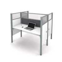 Bestar Pro-Biz Double Face-to-Face Workstation with 10 Privacy Panels Benching Desks