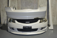 JDM Honda Civic Front End Conversion Acura CSX Nose Cut Rear Bumper Lip Side Skirts Fender Hood Front Clip OEM 2006-2011