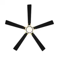 WAC Lighting 65" Rotary 5 - Blade LED Smart Standard Ceiling Fan with Remote Control and Light Kit Included