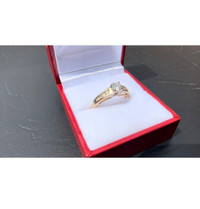 #479 - 14k Yellow Gold, 1/2 Carat Diamond Engagement Ring. Size 7 3/4