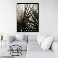 Begin Edition International Inc. Grayscale tropical plants - 36"x48" Framed canvas