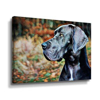 Red Barrel Studio Great Dane Greatness Gallery Wrapped Canvas