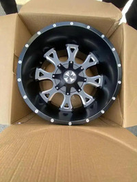 FOUR NEW 20 INCH CALI OFFROAD ANARCHY WHEELS -- 20X12 6X135 / 6X139.7 !! MOUNTED WITH 295 / 55 R20 KUMHO MT71 TIRES