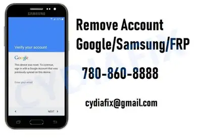 We provide Android smart phone account unlocking, such as Samsung account, Factory Reset Protection...