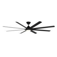 Modern Forms Hydra 9"6 8 - Blade Outdoor LED Smart Standard Ceiling Fan with Wall Control and Light Kit Included
