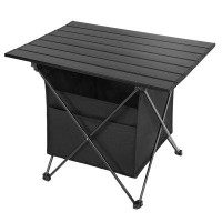 Arlmont & Co. Portable Camping Table, Ultra Light Aluminum Camping Table With Storage Bag, Foldable Beach Table, Suitabl