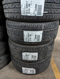 P215/50R17 215/50/17  CONTINENTAL CONTICONTACT ( all season summer tires ) TAG # 16008