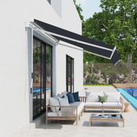 Retractable Awning 8.2' x 6.6' x 4.1' Black