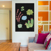 Bungalow Rose Succulent Plant Chart IV Painting Print on Wrapped Canvas