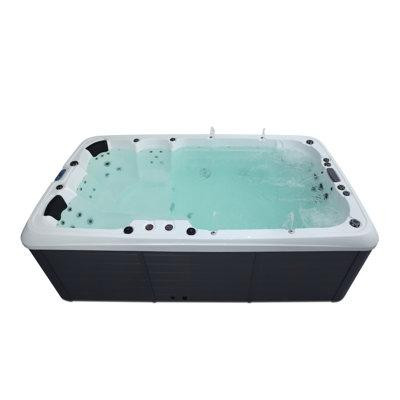 Comfort Hot Tubs Comfort Hot Tubs 50 - Jet Acrylic Rectangular Hot Tub in Grey in Hot Tubs & Pools
