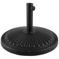 Arlmont & Co. Charmecia Outdoor Umbrella Base - 39lbs Heavy-Duty Resin and Cement Weighted Patio Umbrella Stand