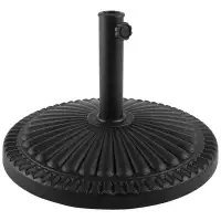 Arlmont & Co. Charmecia Outdoor Umbrella Base - 39lbs Heavy-Duty Resin and Cement Weighted Patio Umbrella Stand