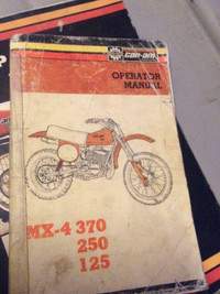 1978 Can Am MX-4 370 250 125 Operator Manual