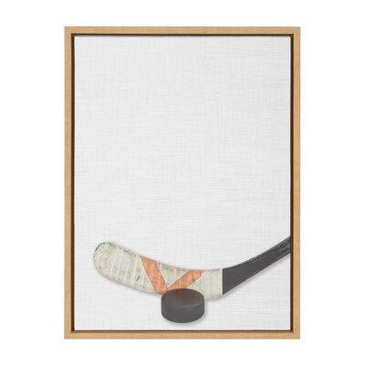 Harriet Bee Reproduction de photo sur toile, "portrait de hockey couleur" par Uniek-Floater frame in Home Décor & Accents in Québec