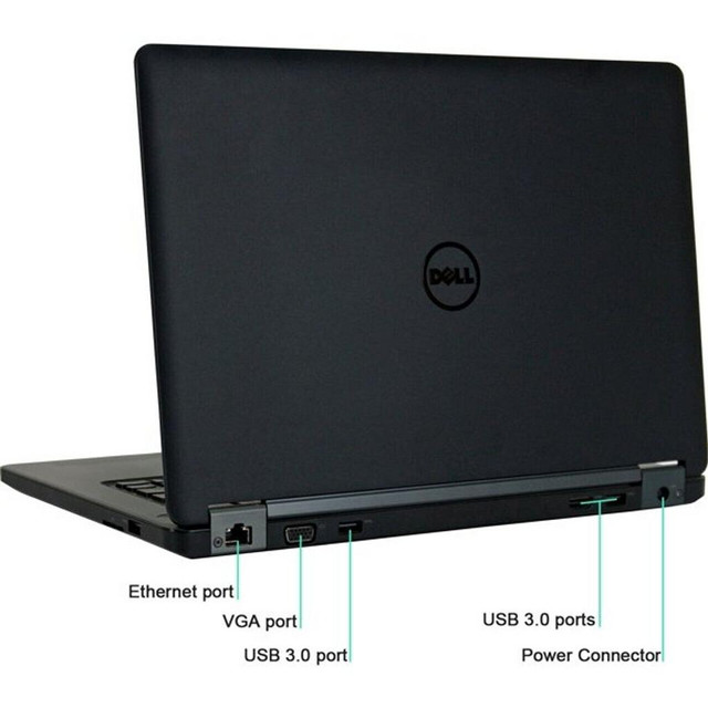 Dell e5450 - i5 Intel - 16Gb RAM - 256Gb SSD - 14 HD Screen - 1 Year Warranty - FREE Shipping across Canada in Laptops - Image 3