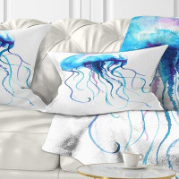 Made in Canada - East Urban Home Animal Large Jellyfish Lumbar Pillow
