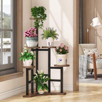 17 Stories Corner Plant Stand Indoor, 6 Tiered Plant Shelf Flower Stand, Multiple Potted Plant Holder