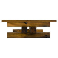 East Urban Home Hornick Solid Wood Trestle Coffee Table
