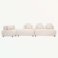 Latitude Run® 3-piece Sectional Sofa with Removable Pillows