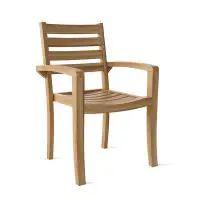 Anderson Teak Catalina Stacking Teak Patio Dining Chairs