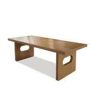 Millwood Pines 62.99" burlywoodSolid wood  Dining Table