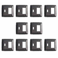 The Renovators Supply Inc. Wrought Iron 2-Gang Toggle Light Switch Combination Wall Plate