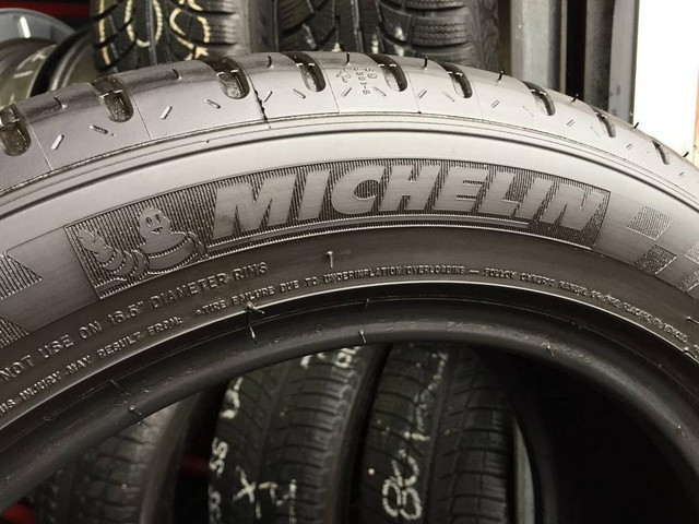 16 inch TAKE OFFs SET OF 4 USED ALL SEASON TIRES MICHELIN PILOT SPORT A/S 3+ 225/50ZR16 92Y TREAD LIFE 99% LEFT in Tires & Rims in Ontario - Image 3