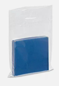 BOUTIQUE STYLED PLASTIC BAGS! WHITE, BLACK, CLEAR -500 PCS, 16x18 $85