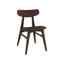 Corrigan Studio Spradling Solid Wood Side Chair in Brown