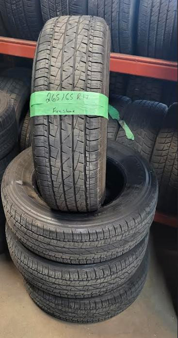 USED SET OF ALL SEASON FIRESTONE 265/65R17 90%TREAD WITH INSTALLATION in Auto Body Parts in City of Toronto