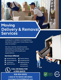 MOVING,DELIVERY, JUNK REMOVAL SERVICES