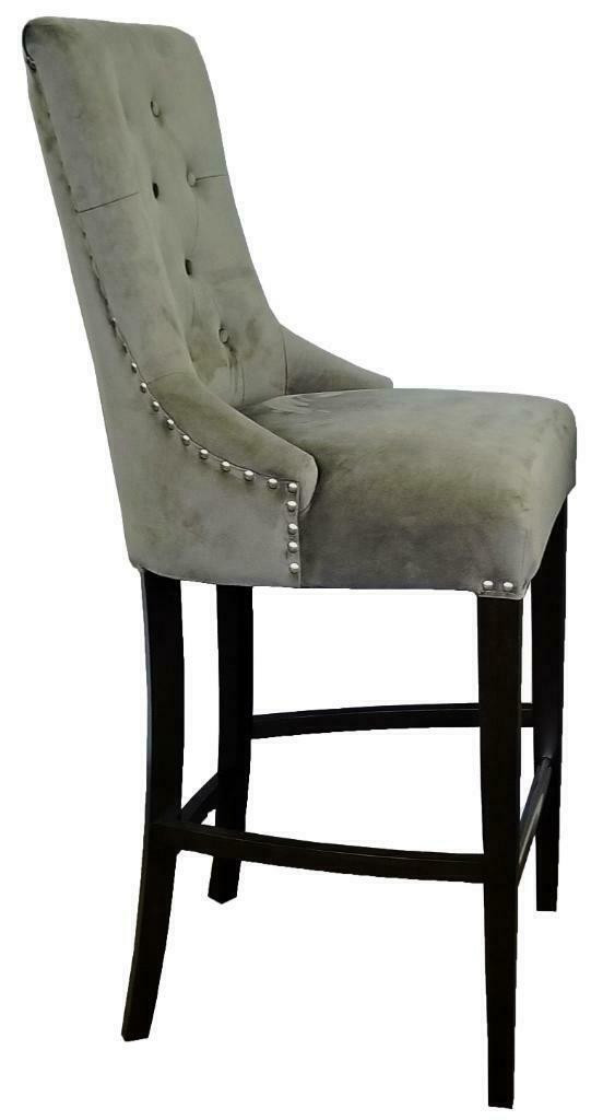 3 New Grey Velvet Kitchen Island Barstools on Sale Each $149 in Chairs & Recliners in Toronto (GTA) - Image 3