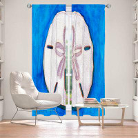 East Urban Home Lined Window Curtains 2-panel Set for Window Size 40" x 82" by Marley Ungaro - Sand Dollar