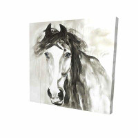 Made in Canada - Charlton Home 'Beautiful Wild Horse' Oil Painting Print on Wrapped Canvas