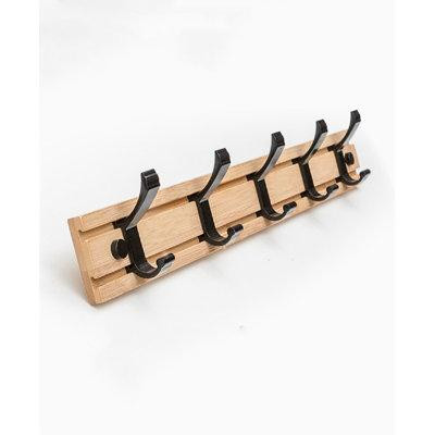 Home Inn Designs 20'''' Wide Solid Wood 5 - Hook Wall Mounted Coat Rack in Other
