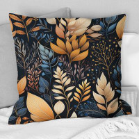 East Urban Home Earthy Tones Natures Palette Botanical Plants II - Plants Printed Throw Pillow
