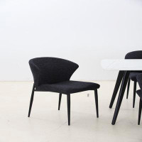 Corrigan Studio Kyisha Dinning Chairs, Kitchen Chairs, Upholstered Dining Chairs with Metal Legs