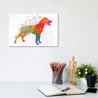 East Urban Home Save Valley Scenthound In Watercolor - Wrapped Canvas Print