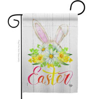 Ornament Collection Floral Easter House Flag Spring 28 X40 Inches Double-Sided Decorative Decoration Yard Banner