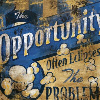 Rodney White "Opportunity" by Rodney White Vintage Advertisement on Wrapped Canvas