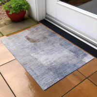 Bungalow Rose Machine Washable Indoor/Outdoor Leis ACN787 Gray Rug