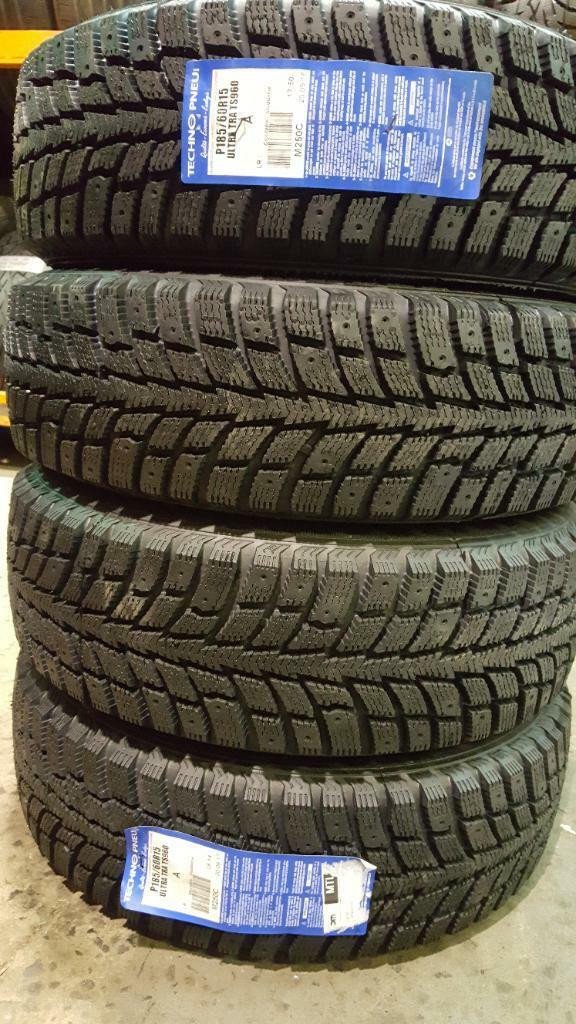 185/60/15 4 pneus HIVER techno pneus NEUF in Tires & Rims in Greater Montréal