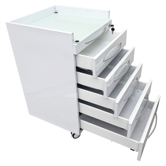 Dental special storage cabinet Dental cabinet mobile cart Stainless steel moving side cabinet 5 drawers 300460 in Other Business & Industrial in Toronto (GTA) - Image 4