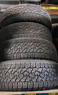 USED SET OF ALL TERRAIN GOODYEAR 275/60R20 98% TREAD WITH INSTALL.