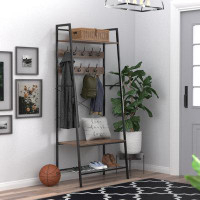 ClosetMaid Steel Hall Tree with Bench and Shoe Storage