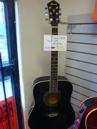 Ibanez V50JP BK acoustic guitar with strap, tuner and Bag